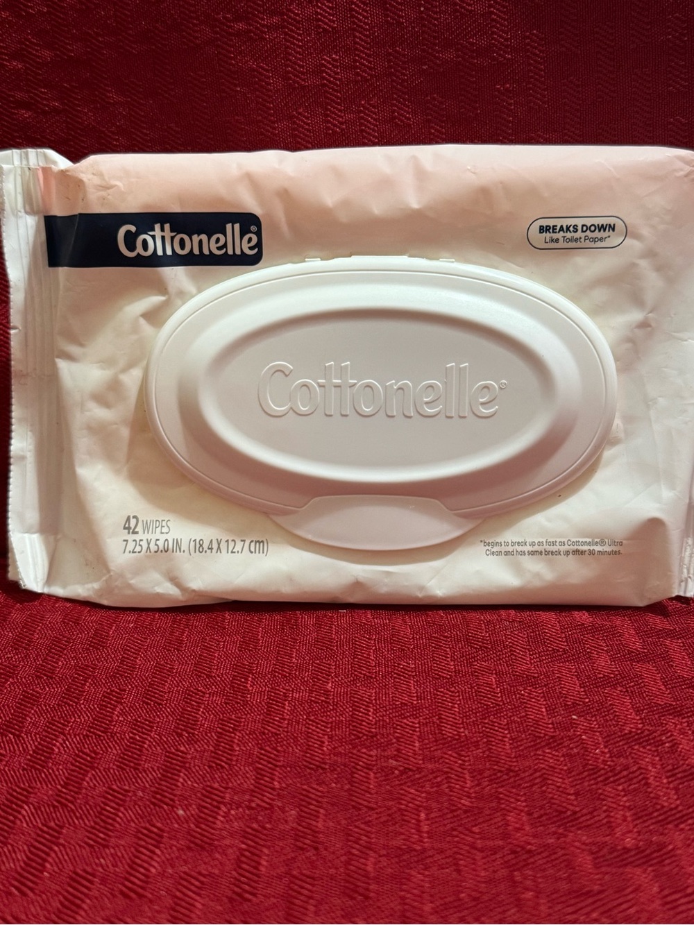 Flushable Wipes - Gentle Pink Pack (42 Wipes)